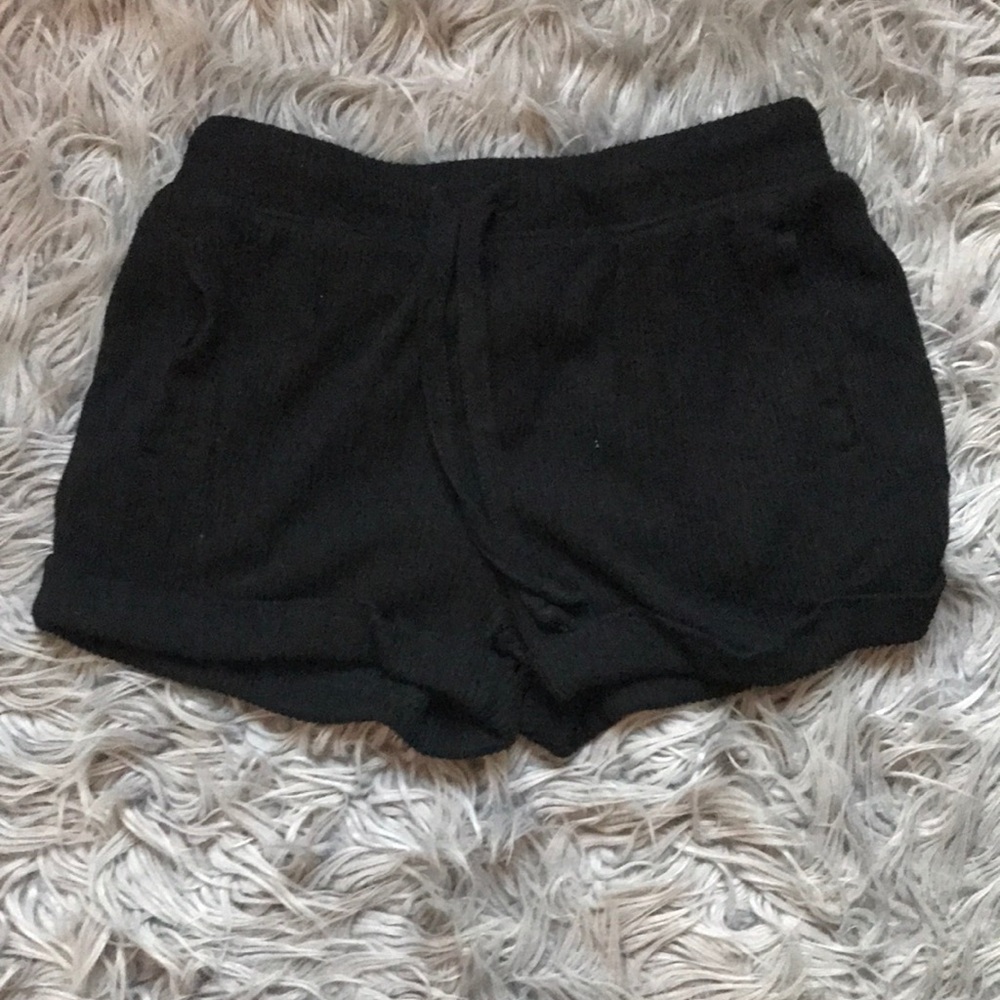 Black lounge shorts